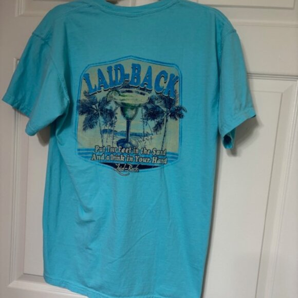 Comfort Colors Other - Comfort Colors Unisex Blue Laid Back Short Sleeve Tee Shirt EUC